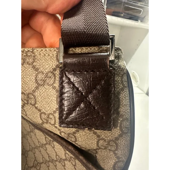 Gucci GG Monogram Messenger Bag Brown/Tan One Size - Picture 8 of 14